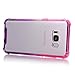 BAISRKE Clear Case for Galaxy S8, Shock Absorption Flexible TPU Soft Edge Bumper Anti-Scratch Rigid Slim Protective Cases Hard Plastic Back Cover for Samsung Galaxy S8 - Pink Purple Gradient