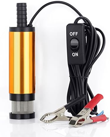 12V Submersible Diesel Fuel Transfer Pump Fuel Oil Transfer Refueling Submersible Pump Diesel Water Pump 38mm Van Float Car