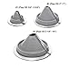 EAGLE 1 EPDM Flexible Roofing Pipe Flashing Retrofit Split Zipper Boots - On Site Adjustable Roof Pipe Jack Boot with Round Base (Multiple Sizes) (No. 2)