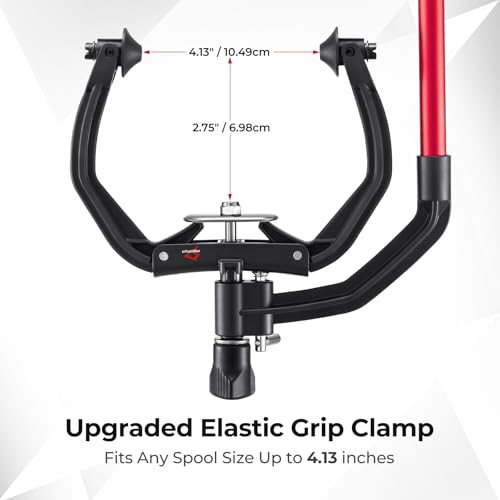 Piscifun Speed X Fishing Line Winder with Unwinding Function, Compatible with Spincast and Baitcaster, Black, Red, Silver and Blue