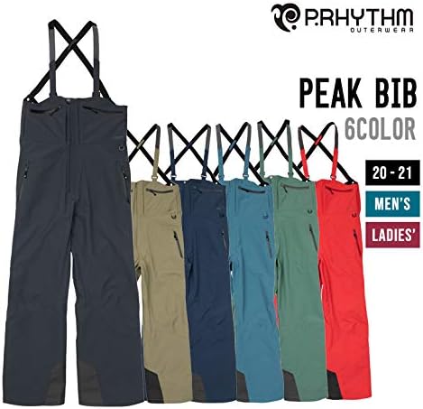 P Rhythm プリズム 21 Peak Bib ピーク W S Xs Navy ビブ スノーボード 定番スタイル ウェア