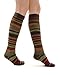 Womens Stripe Knee Socks Cashmere Blend 7 Color Options
