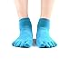 Pseudois Pack of 5 Non Slip Skid Yoga Pilates Socks Five Toe Separator Socks with Grips Cotton for Women Multi Pack
