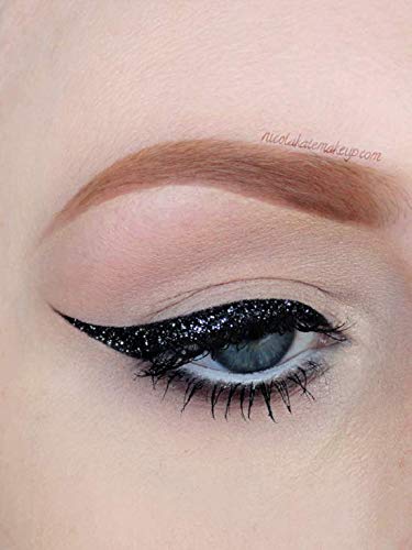 black sparkle eyeliner