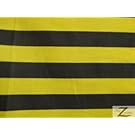 Big Z Fabric BLACK/YELLOW 1" STRIPE POLY COTTON FABRIC 58"/59" WIDTH SOLD BY THE YARD (P153)