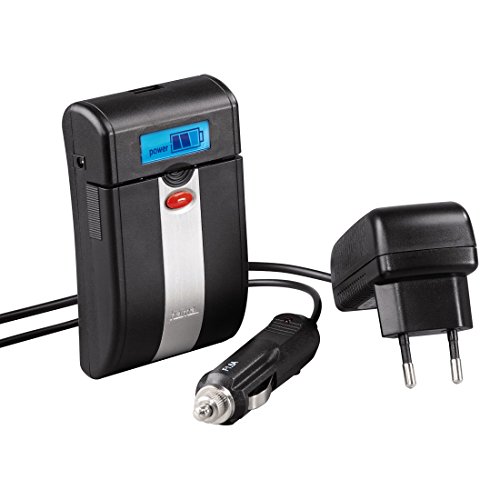Chargeur universel "Delta Ovum LCD" (pour batteries (AA, AAA, Lithium Ion (Li-Ion), Hydrure de Nickel Métal (NiMH)Chargeur de Batterie pour Voiture et Intérieur, 100-240V) Noir