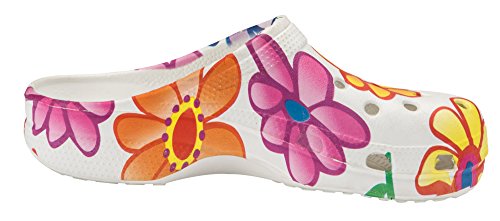 The Paragon Women's Clogs - Floral, Non Slip, Soft Shoes 10 B(M) US