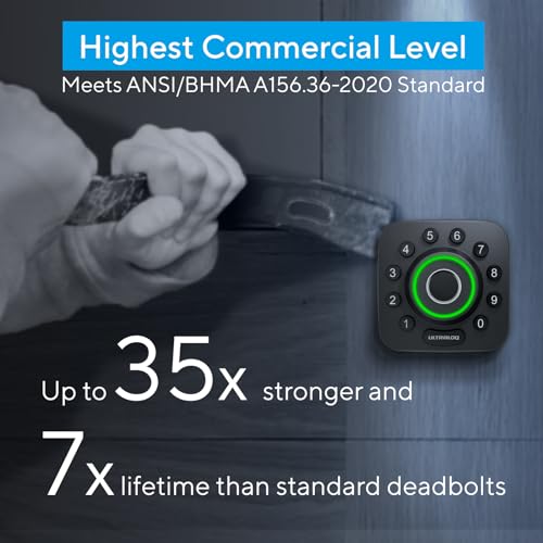 ULTRALOQ UBolt Pro WiFi Smart Lock with Door Sensor, 8in1 Keyless
