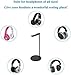 Headphones Stand Sturdy Gaming Headset Holder Desk Headset Rest Hanger Headset Stand with Premium Aluminum Body for All Headphones Size Non Slip Base (Black) (Black)thumb 1