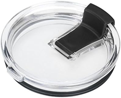 Muangan Spill Resistant and Splash Proof Lids with Slider Closure For 30 Oz (Black)