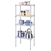 SINGAYE 4 Tier Shelf Adjustable Storage Shelf 350LBS Load Capacity Metal Storage Rack 17.32”L X 11.41”W X43.3” H
