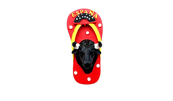 Imán para nevera con diseño de cabeza de toro de España en 3D ...