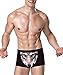 Sandbank Men's Sexy Cute 3D Wolf Print Bulge Pouch Boxer Briefs Underwear Shorts