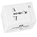 Greenwald's International Travel Power Adapter [US UK EU AU CN UAE], Universal Plug, Dual USB Charging Ports & AC Socket Works In 150 Countries