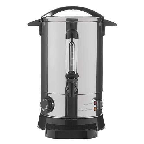 Arebos Glühweinkocher 950 W | HeiÃgetränkespender | 6,8 L | mit Auffangschale, Auslasshahn, Thermostat und Ãberhitzungsschutz | Temperatureinstellung von 30-110°C – Bild 4