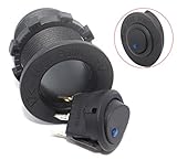 Cllena Car Truck Rocker Toggle LED Switch Shell 3 Pins On-Off Control 12V (Blue Light)