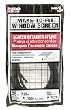 Prime-Line Products P 7521 Screen Retainer Spline, .165-in, 25-ft, Black