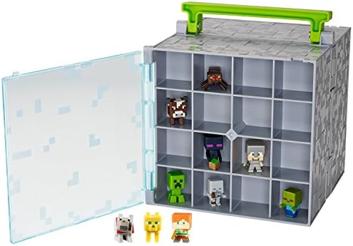 Mattel Minecraft Mini-Figure Collector Case with 10 Mini-Figures