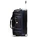 FUL Workhorse 30 Inch Rolling Duffel Bag, Split-Level Checked Travel Luggage with Hardshell Base and Wheels, Black