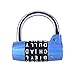 Gym Locker Lock,5 Letter Word Lock,5 Digit Combination Lock,Safety Padlock for School Gym Locker,Sports Locker,Fence,Toolbox,Case,Hasp Storage (Blue)