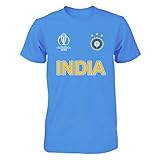 India Cricket World Cup 2019 Shirt Fan Supporters T Shirt Cotton (Medium) Carolina Blue