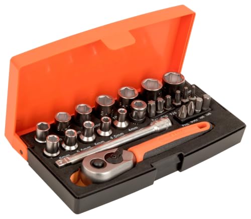 Bahco SL25 1/4 Inch Socket Set