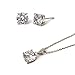 Bridesmaid Jewelry Gift Cubic Zirconia Necklace Set