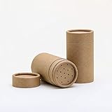 KJ's Kraft Cardboard Powder Shakers (12 Packs) (125 mL)