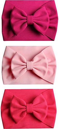 Baby Girl Nylon Bow Headband Knot Nylon Turban Elastic Head Wraps Hairband For Newborn Infant Toddle