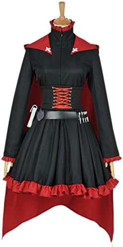 XOMO RWBY Cosplay Red Trailer Ruby Rose Costume Gothic Dress S