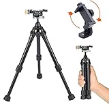 FOTOBETTER Portable Compact Travel Tripod, Aluminum