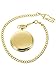 Mudder Classic Smooth Vintage Steel Mens Pocket Watch Xmas Gift (Gold)