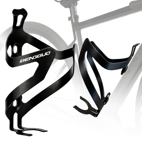 Bottle Holder Bicycle Pack of 2, 26 g Lightweight, Full Cast Aluminium, Drink Holder Bicycle, Bicycle Accessories, Adjustable Stop, for MTB & Road Bike