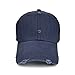 VOBOOM Men's Vintage Washed Adjustable Mesh Trucker Baseball Cap Hat BQ020 (Navy)
