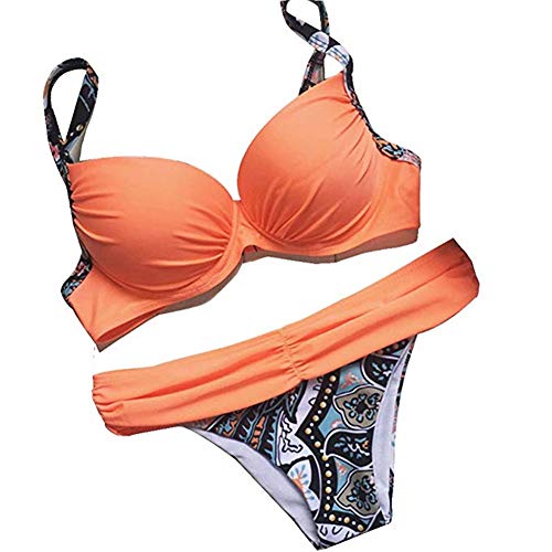Astylish Women's Push Up Two Piece Bikini Swimsuits Padded Swimwear