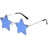 Rimless Star shape Sunglasses Personality Sun Glasses for women/men Party glasses personality pentagram eyewears