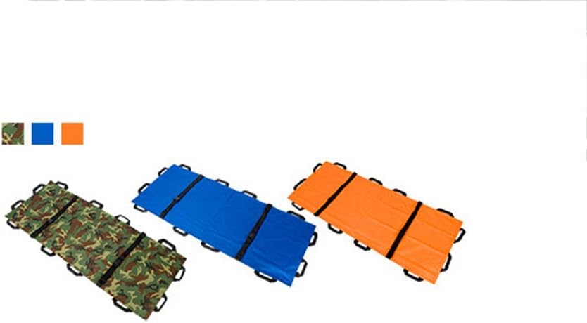 ZJDU Emergency EMS Patient Mover Portable Transport Unit, Medical Stretcher Patient Lifter Transfer Board Folding Soft Stretcher,Roll Stretcher-Blue 12 Handles-Oxford Leather,Camouflage: Home & Kitchen
