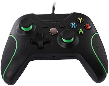 Unionlike Xbox One Game Controller, USB Wired Gamepad, Replacement Joystick Joypad, for Microsoft Xbox One/Xbox One S/PC Windows, Black