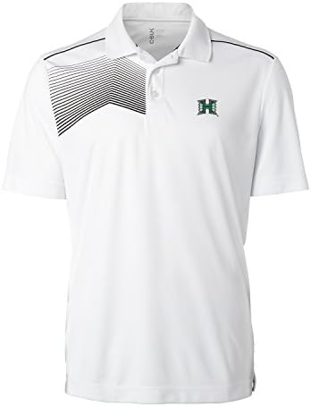 CBUK NCAA Hawaii Rainbow Warriors Men's Glen Acres Polo Top, White, X-Large