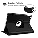Case for iPad 2017 / iPad Air 2 / iPad Air, 360 Degree Rotating Stand Cover Protection with Auto Sleep / Wake Function, 9.7 inch Swivel Case for Apple iPad 6th 5th Air, Black