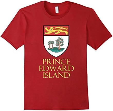 Men's Prince Edward Island, Canada - Coat of Arms Medium Cranberry