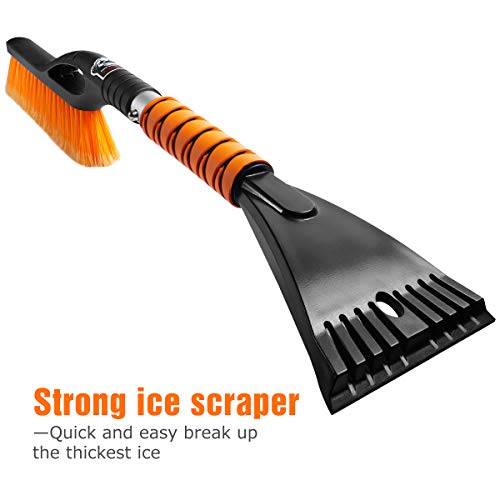 MATCC 2 in 1 Sneeuwborstel Uitschuifbare Auto Ijskrabber Sneeuwbezem Voorruitschraper Auto Sneeuwruimingsborstel… - Afbeelding 7