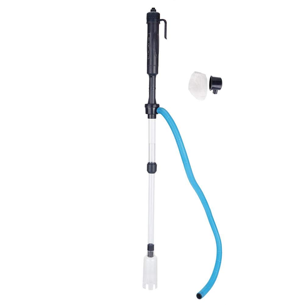 Pssopp Professional Electric Aquarium Gravel Cleaner Kit with Siphon Operated Water Changer, Filter Bag and Extendable Pipe for Efficient Aquarium Cleaning