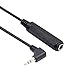 BATIGE 90 Degree Right-Angled 3.5mm Male to 6.35mm Female Stereo Audio Cable 1/8'' Inch Male to 1/4