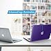 IBENZER Compatible with Old Version MacBook Air 13 Inch Case (2010-2017 Release). Models: A1466 / A1369, Plastic Hard Shell Case with Keyboard Cover for Mac Air 13, Ultra Purple, A13UAPU+1