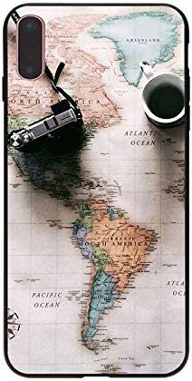 ERQINGT Phone Case World Map Travel Phone Case Silicone For Apple Iphone 5 5S 5C Se And 6 6S 7 7 Plus 8 8 Plus