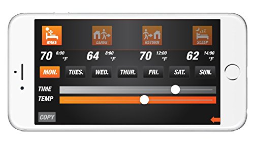 King Electric ATMOZ1-240-WIFI Wi-Fi Programmable Line Voltage Thermostat, White - Thumbnail 4