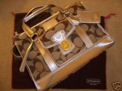 coach signature pet carrier