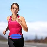 UBYMI Pocket Sport, Running Belt, Hiking and Fitness Expandable Weather Resistant Waist Pack Running Belt Water Resistant Sweat Proof Earphone Hole