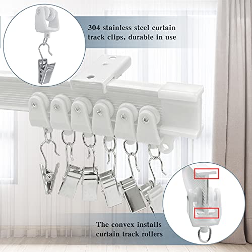 Ceiling Curtain Track, Flexible Bendable Curved Curtain Track Wall